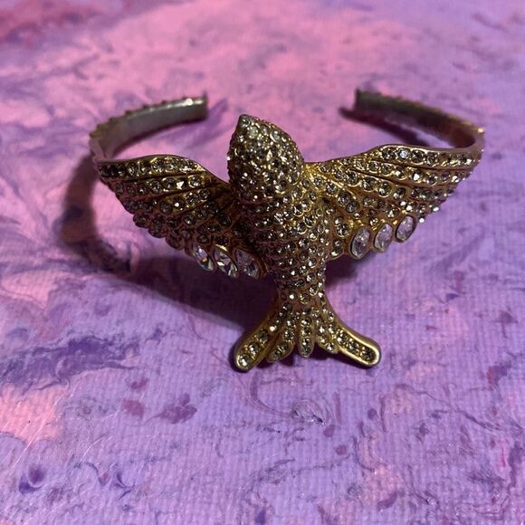 J. Crew Rhinestone Sparrow Gold Toned Bracelet - Picture 7 of 8